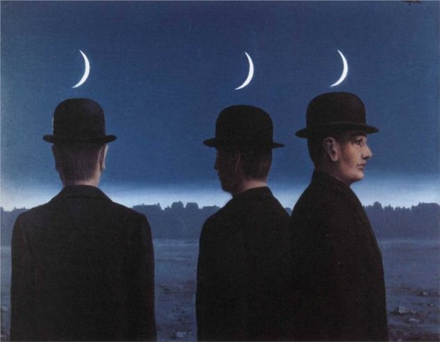 The Mysteries of the Horizon (1928) by René Magritte